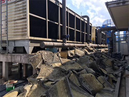 玻璃鋼冷卻塔廠家簡析冷卻塔底梁的安裝